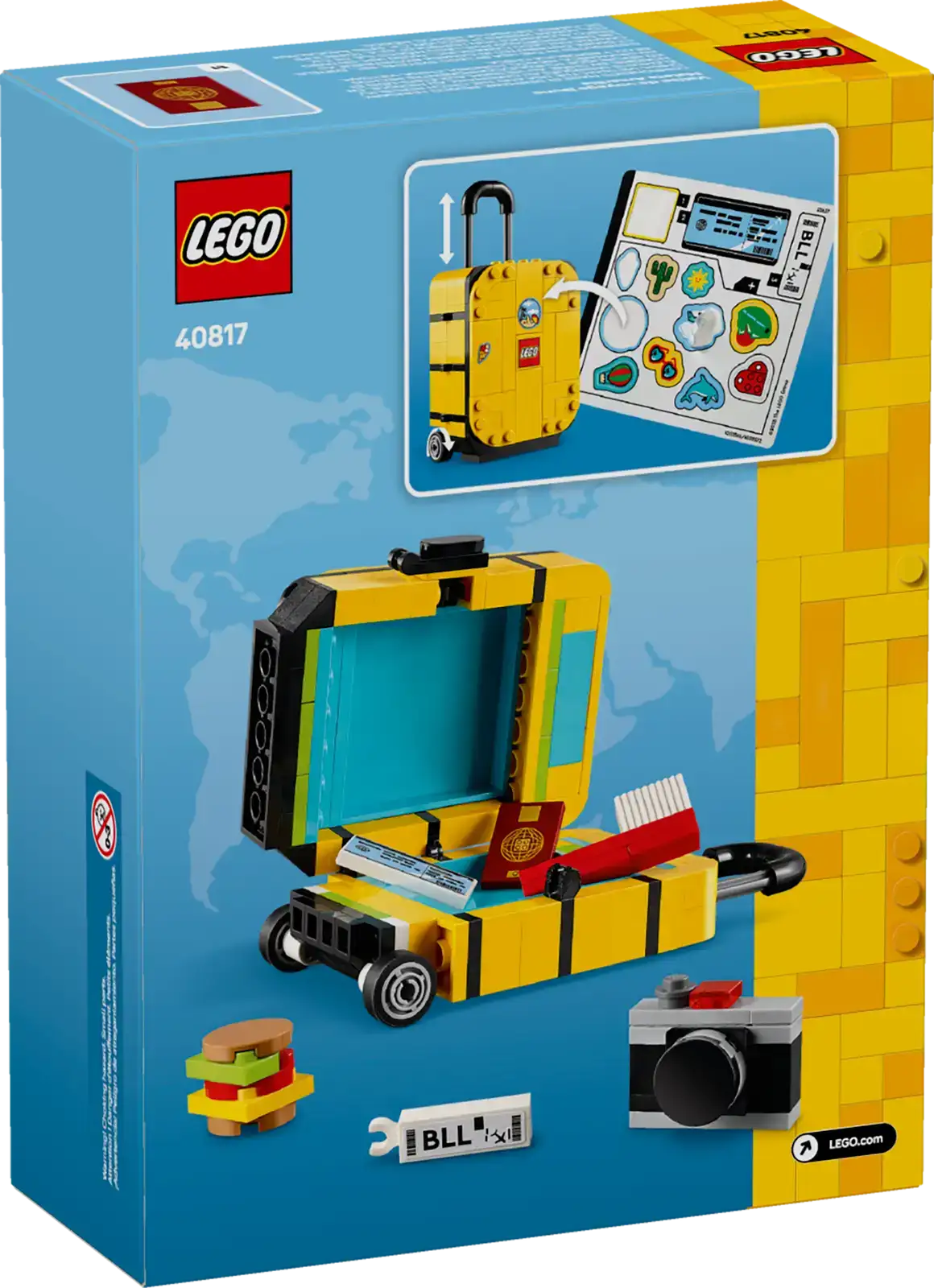 40817 - Yellow Travel Suitcase