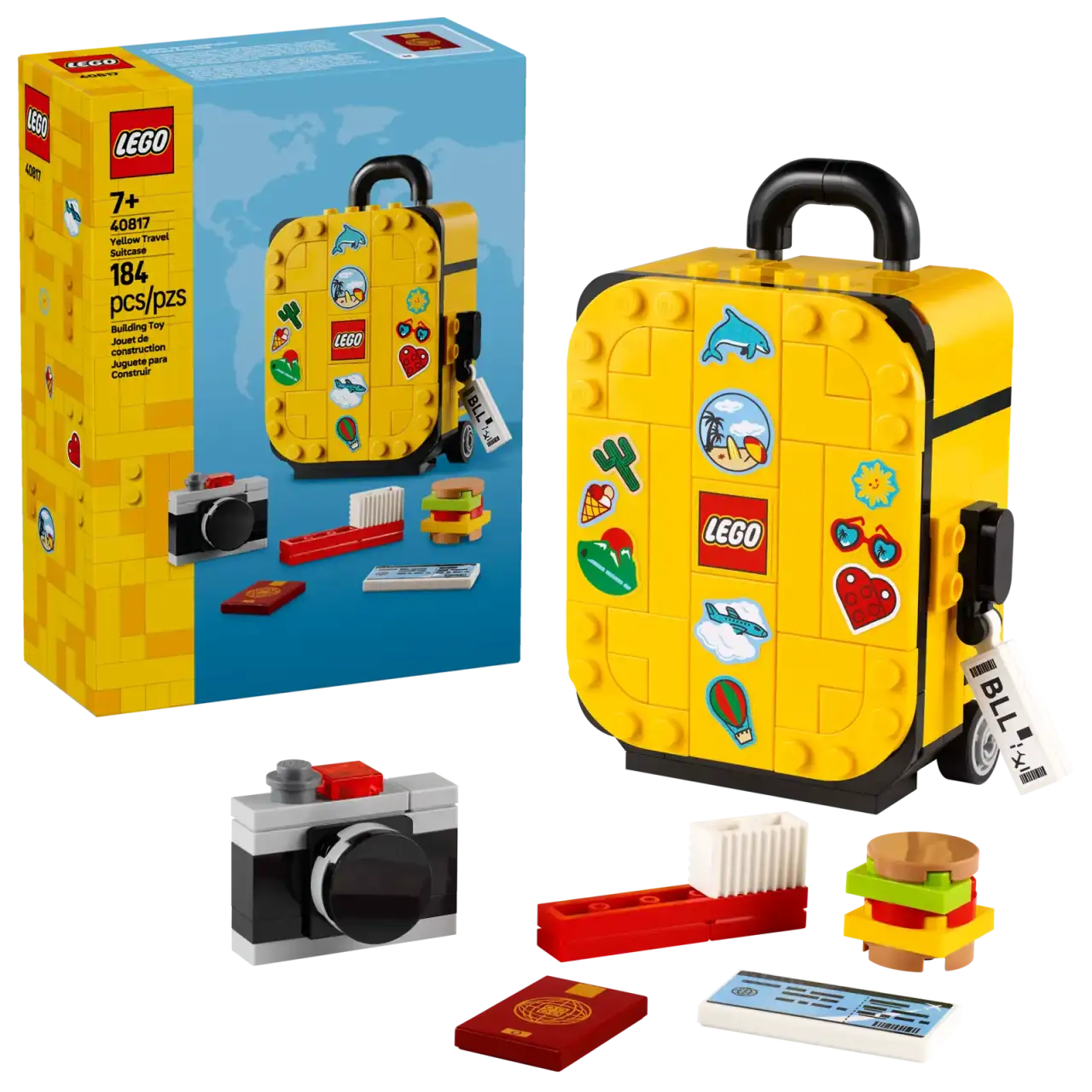 40817 - Yellow Travel Suitcase