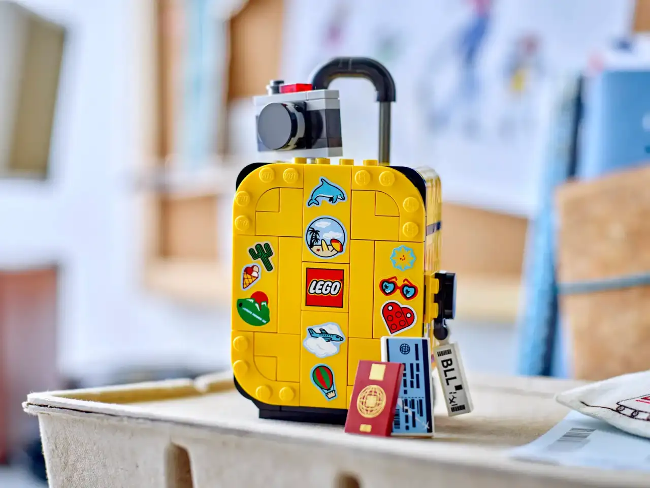 40817 - Yellow Travel Suitcase