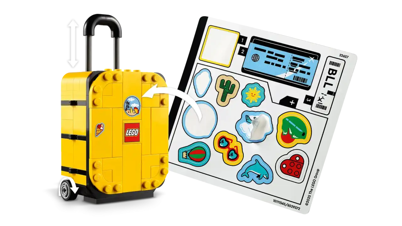 40817 - Yellow Travel Suitcase