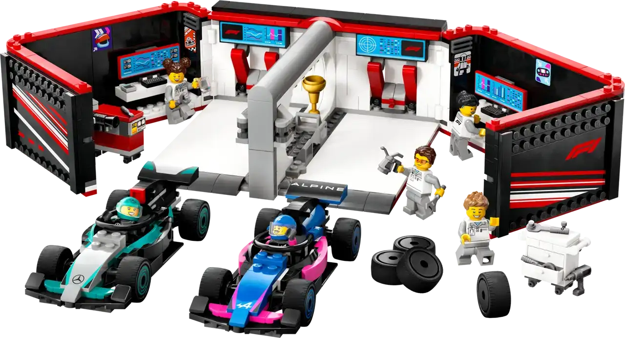 60444 - F1 Garage &amp; Mercedes-AMG &amp; Alpine Cars