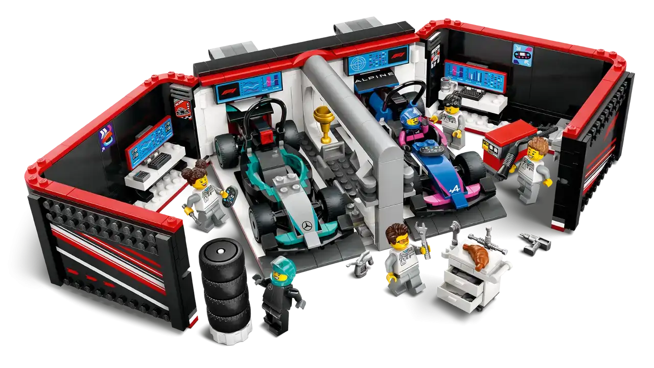 60444 - F1 Garage & Mercedes-AMG & Alpine Cars