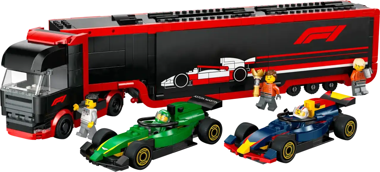 60445 - F1 Truck with RB20 &amp; AMR24 F1 Cars