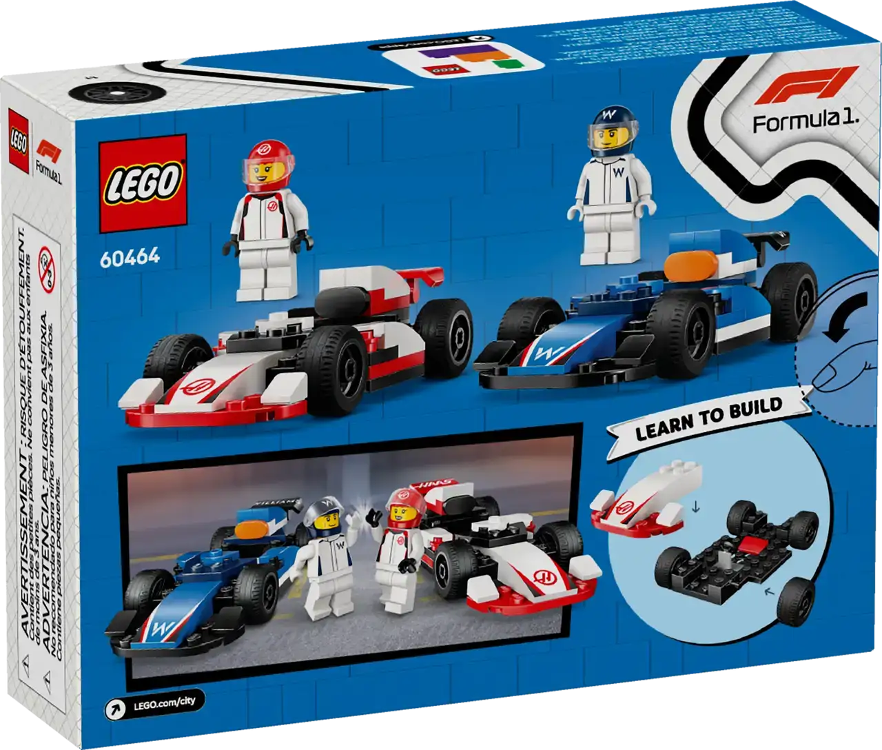 60464 - F1 Williams Racing &amp; Haas F1 Race Cars