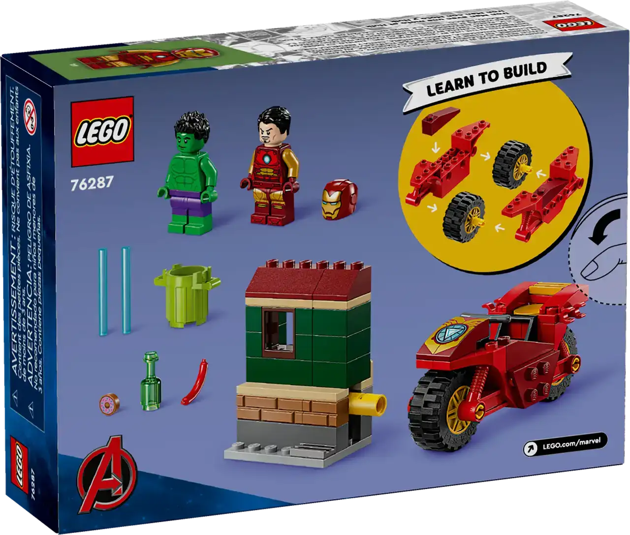 76287 - Iron Man with Bike and The Hulk