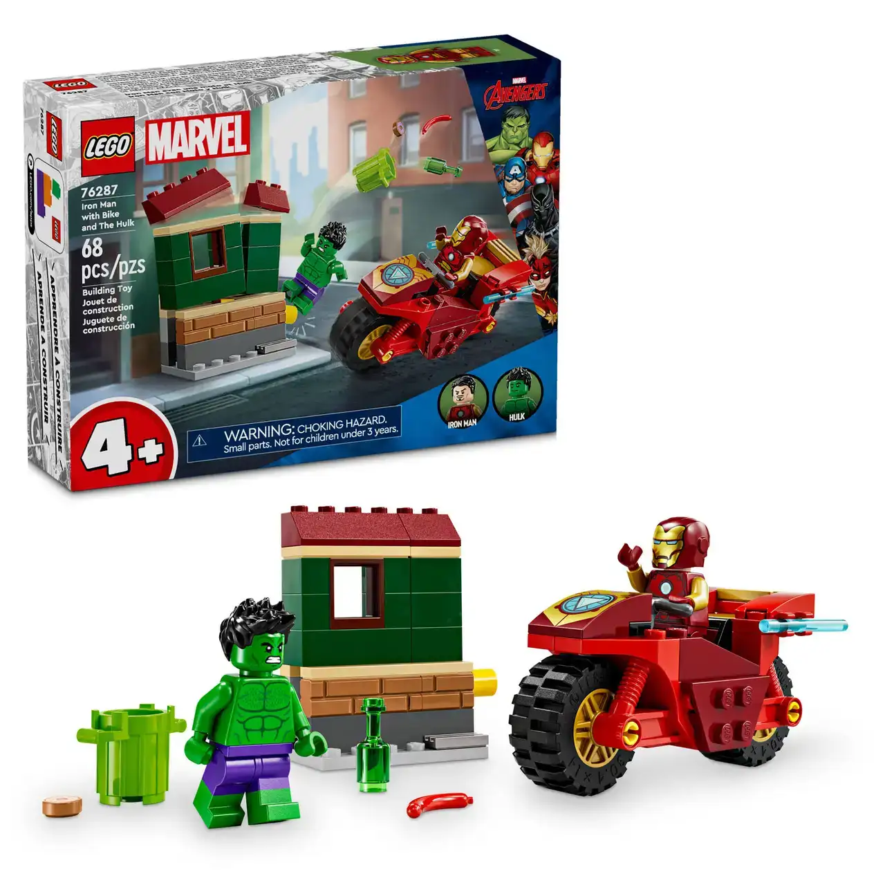 76287 - Iron Man with Bike and The Hulk