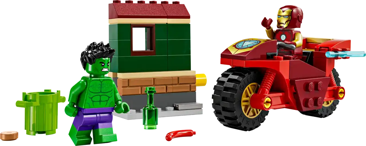76287 - Iron Man with Bike and The Hulk