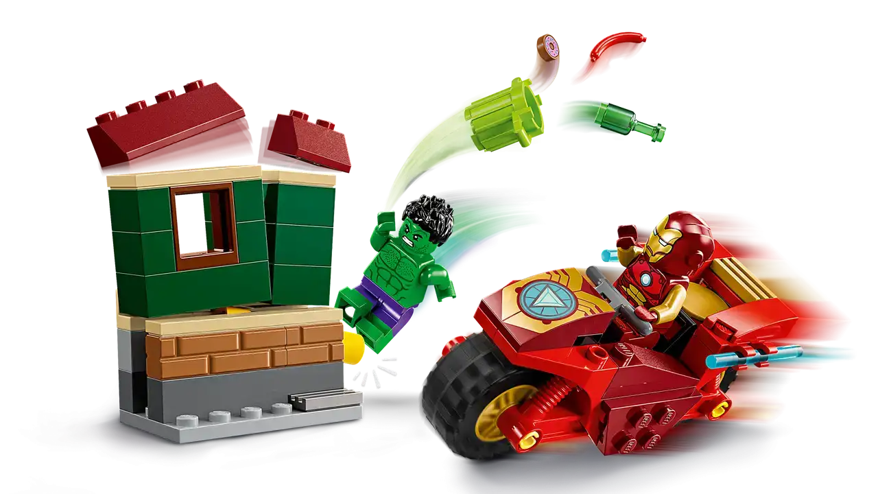 76287 - Iron Man with Bike and The Hulk