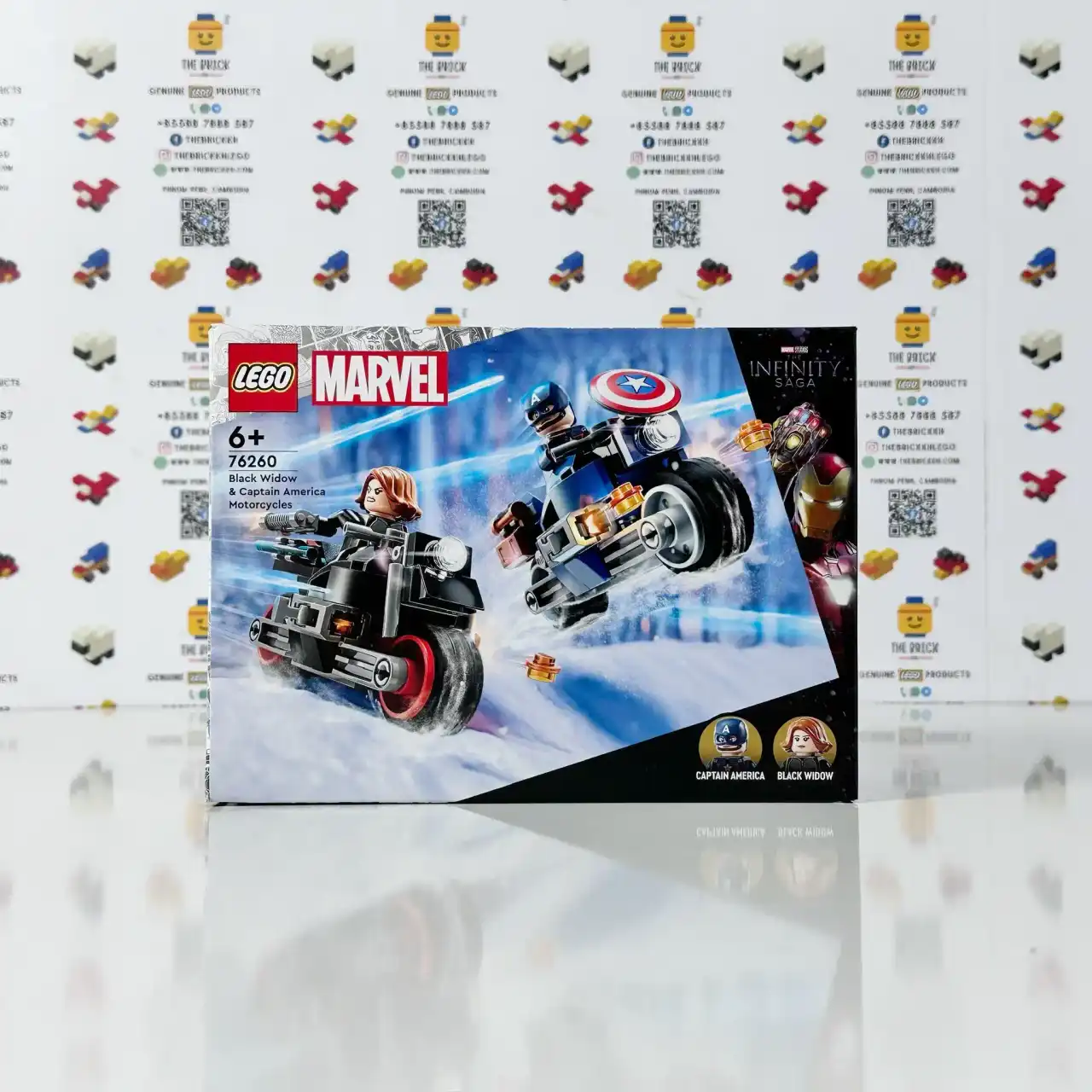 76260 - Black Widow & Captain America Motorcycles