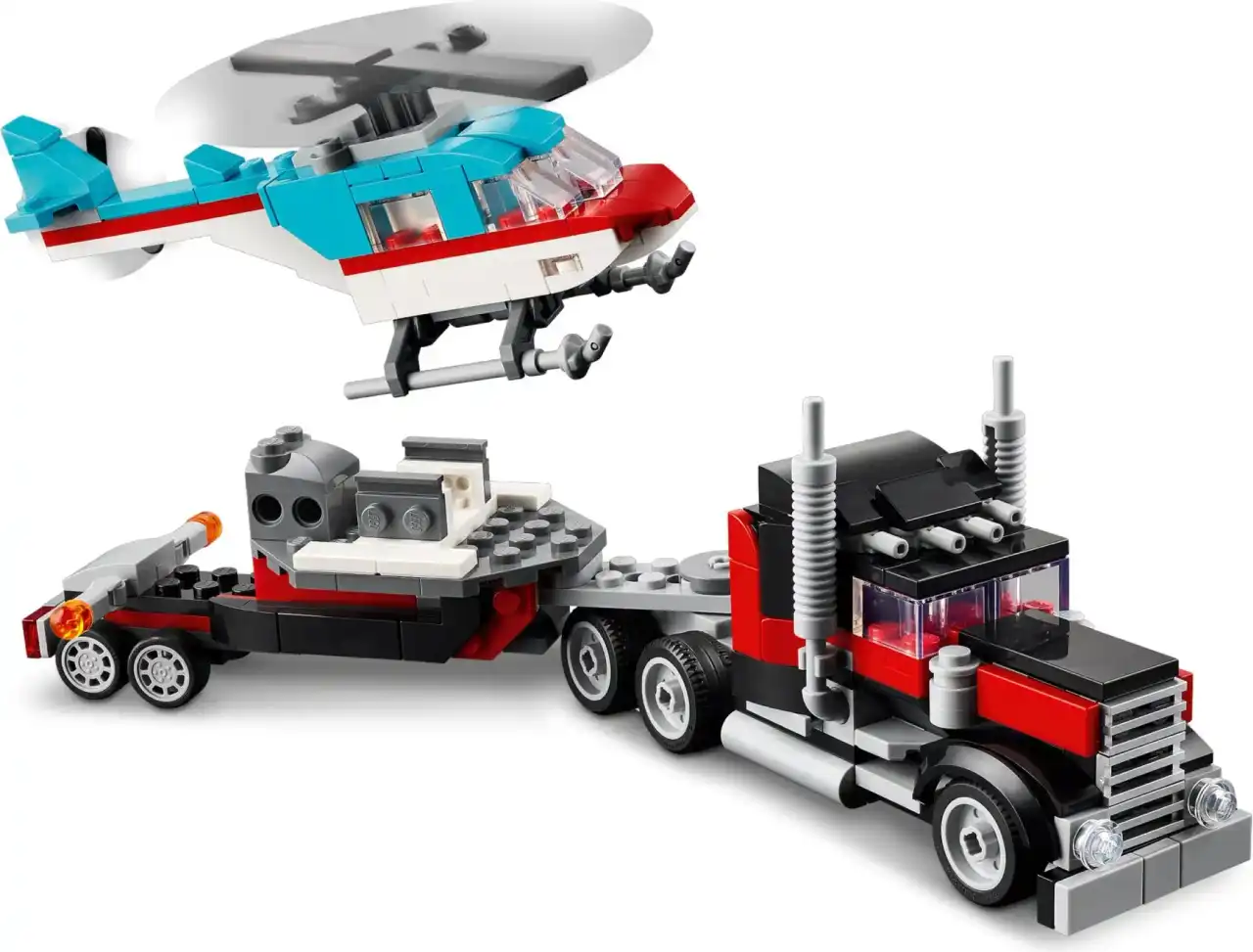 31146 - Flatbed Truck with Helicopter