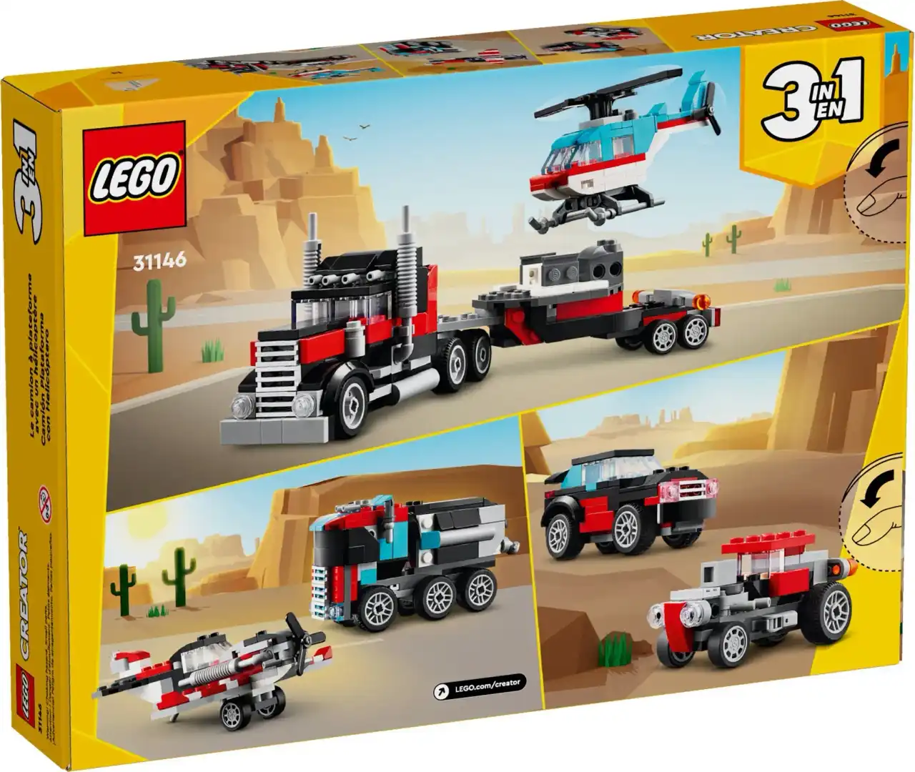 31146 - Flatbed Truck with Helicopter