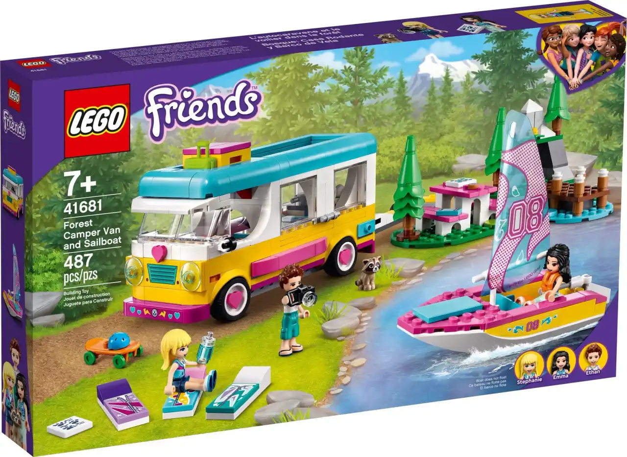 41681 - Forest Camper Van and Sailboat