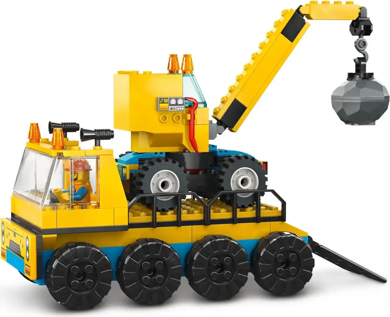 60391 - Construction Trucks and Wrecking Ball Crane