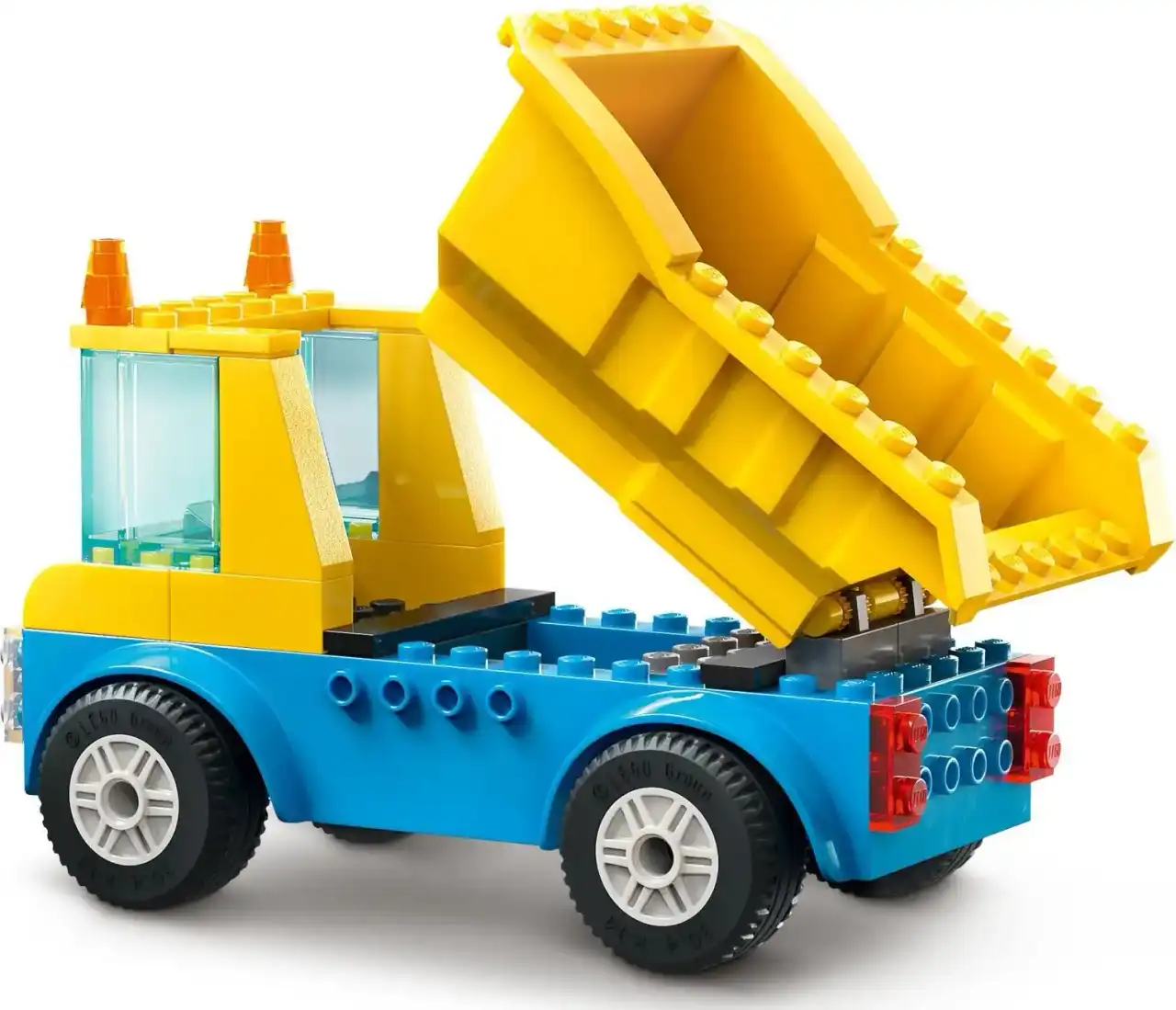 60391 - Construction Trucks and Wrecking Ball Crane