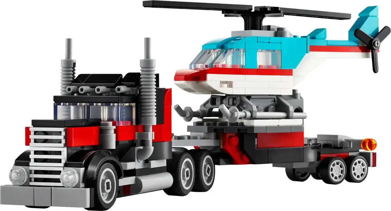 31146 - Flatbed Truck with Helicopter