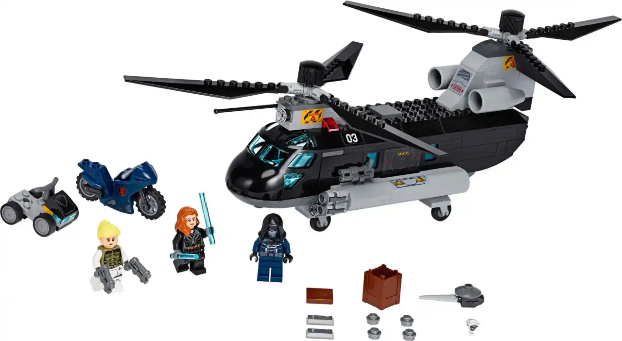 76162 - Black Widow's Helicopter Chase
